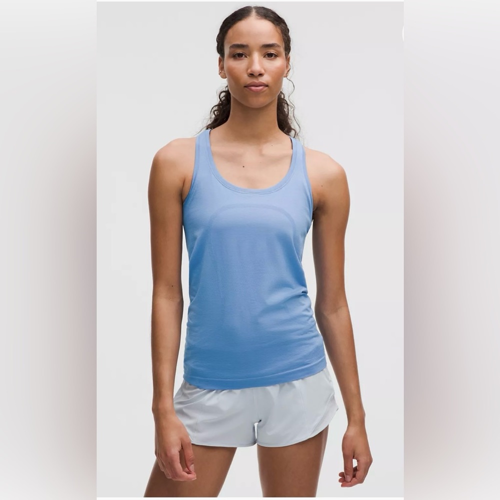 🦋Lululemon Chambray Blue Cool Racerback CRB Fitted Sleeveless Tank